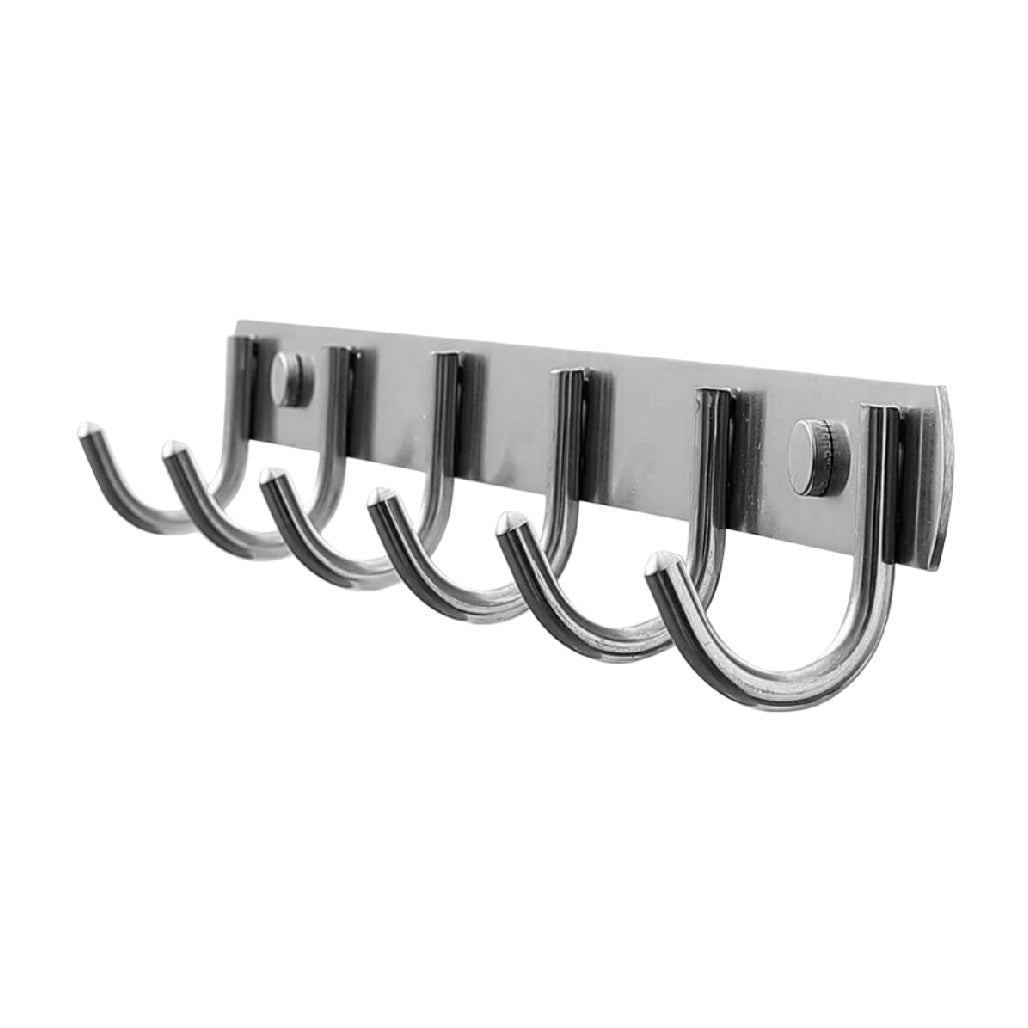 Porte-manteau mural en acier inoxydable pour l'entrée - 20 x 5 x 8