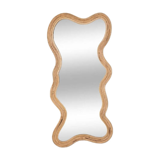 Miroir décoratif en métal et verre pour intérieur - 不清楚具体尺寸。